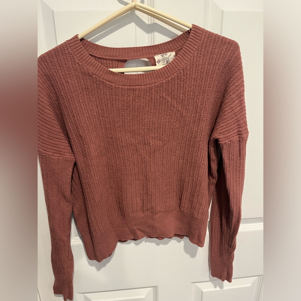Crop Backless Sweater